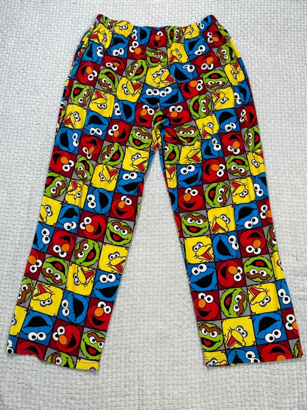 Sesame Street Character Lounge Pants Fleece Elmo Cookie Monster Oscar the Grouch
